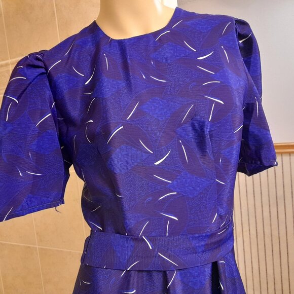 Amish Mennonite Dress Blue Handmade NO CAPE Cottagecore Old Fashioned - Picture 2 of 7